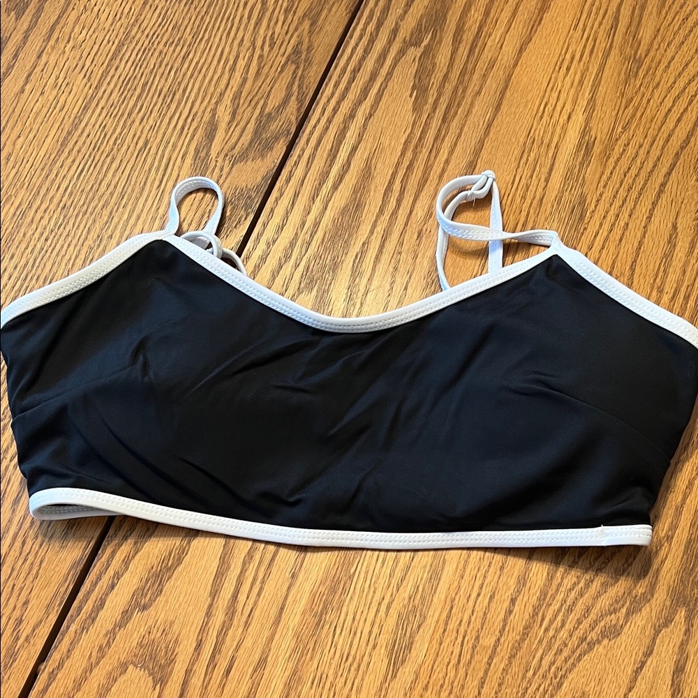 Joy Lab Black & White Piping Sports Bra - Picture 3 of 6